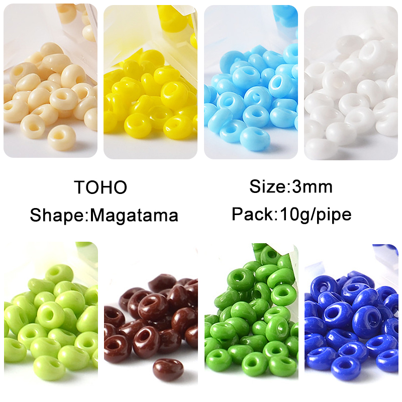 Embroidery Glass Beads - 3mm japonia TOHO koraliki Magatama kształt