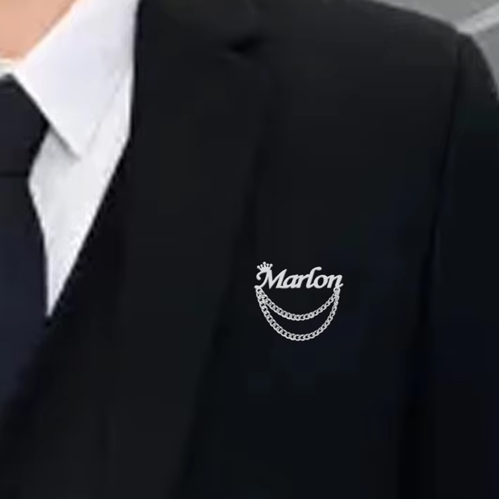 Embroidery Name - Spersonalizowana broszka z imieniem, personalizowane przypinki