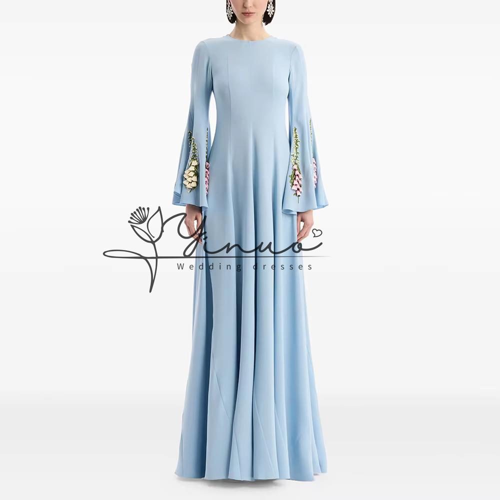 Embroidery Jersey - Dopasowana na miarę damska suknia wieczorowa