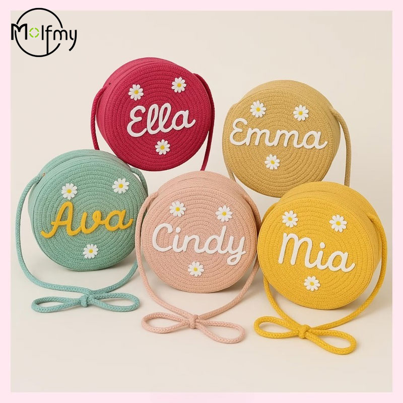 Embroidery Name - 1 szt. Personalizowana, ręcznie robiona torba