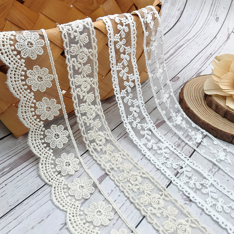 Embroidery Jersey - 3 jardy / partia haftu Biała