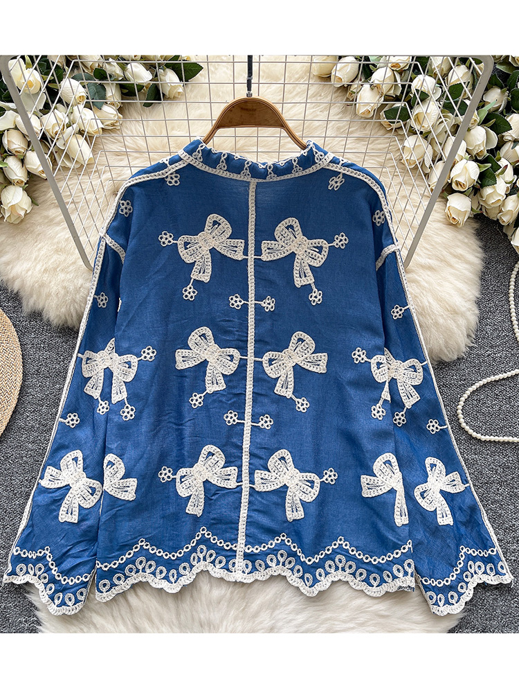 Damska koszula wiosenna mała n – Embroidery Jersey recenzja i cena