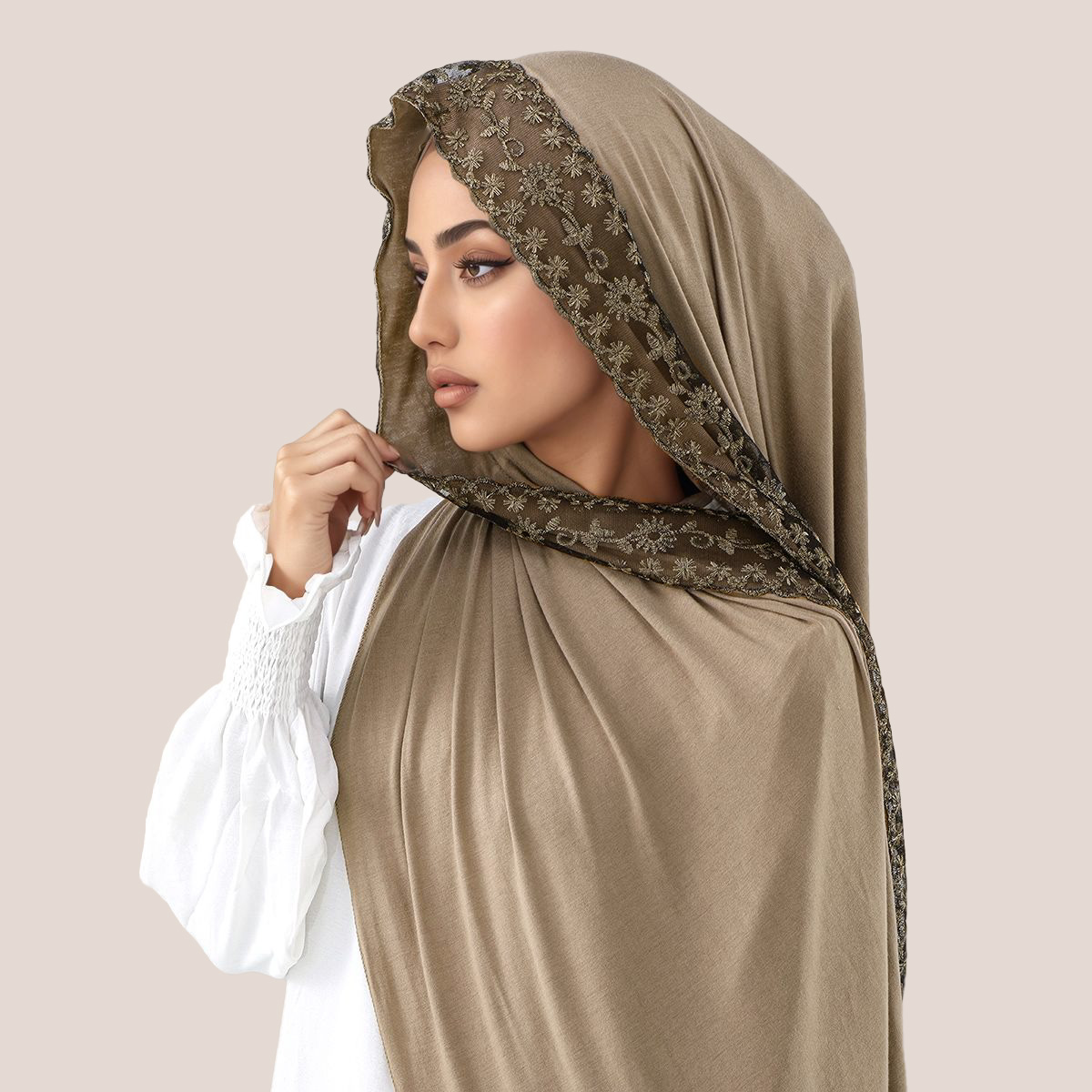Koronkowy haft, bawełniany dże – Embroidery Jersey recenzja i cena