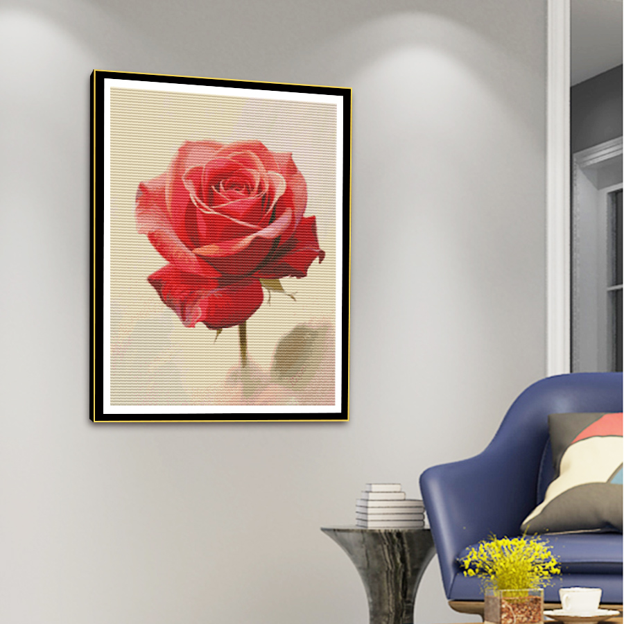 Haft krzyżykowy z motywem kwit – Embroidery Rose Stitch recenzja i cena