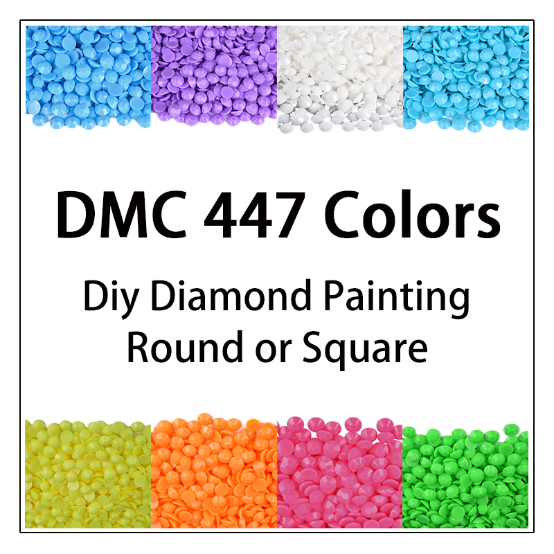 DMC 447 kolory 5D Diy diamento – Embroidery Glass Beads recenzja i cena