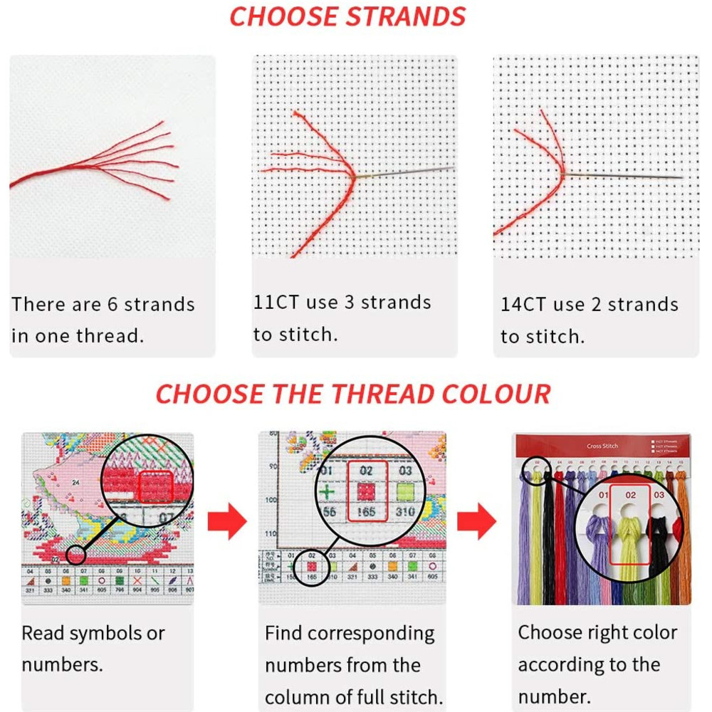 Kwiaty róża mak z nadrukiem ha – Embroidery Rose Stitch recenzja i cena