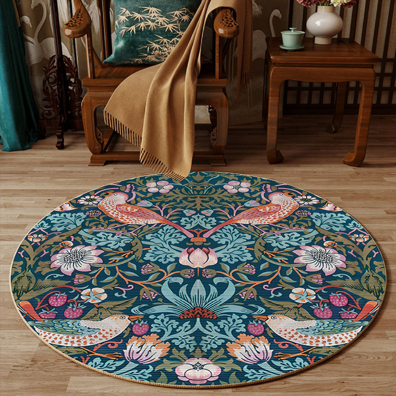 Okrągły dywan w stylu chińskim – Embroidery Online Design recenzja i cena
