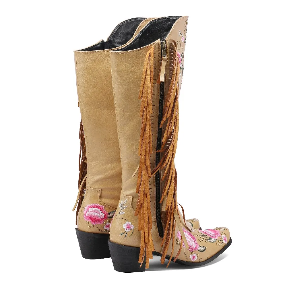 Moda Haft Kwiat Zachodnie buty – Embroidery Yes recenzja i cena
